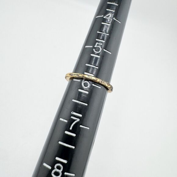 Vintage Gold Tone Halo Cocktail Ring Clear Stone Glam Sparkle Statement Retro - Picture 10 of 10